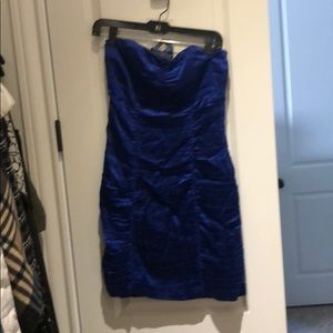 Express rushed satin mini dress